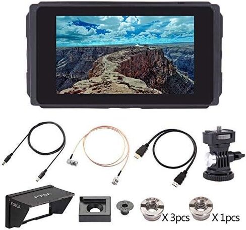 Fotga E50S 5inch Ultra Bright 2500nits Touch Screen Camera Field Monitor,Wavaform,Vector,4K HDMI Input/Output,3G SDI,Dual Battery Slot,Daylight Visibility 2200,IPS,for DSLR Video Cinema Camera … in Saudi Arabia