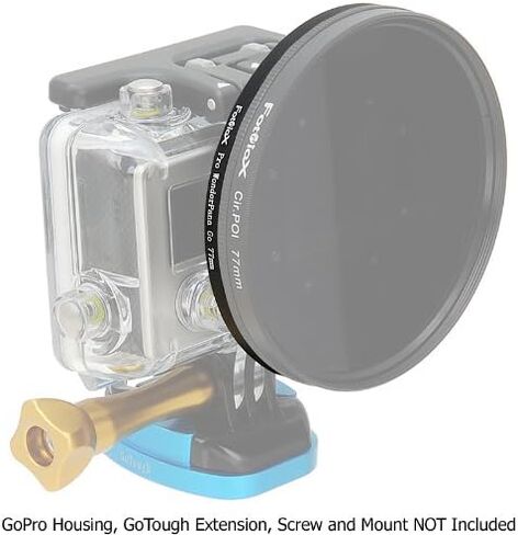 Fotodiox Pro WonderPana Go Filter Adapter Kit with 58mm Step-Up Ring - GoTough Filter Adapter System for GoPro Hero3+ and HERO4 Slimline Housing Case with Step Up Ring for 58mm Standard Filters in Kuwait