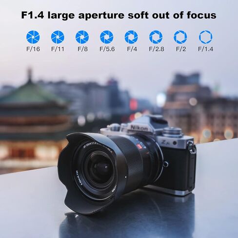 فيلتروكس عدسة 13 ملم f1.4 F/1.4 E، عدسة بزاوية واسعة Aps-C Prime لكاميرا سوني E ماونت a9/ a7RIV/ a7RIII/ a7III/ a7SIII/ a7SIII/ a7C/ a6600/ a6400/a6000/A1 in Kuwait