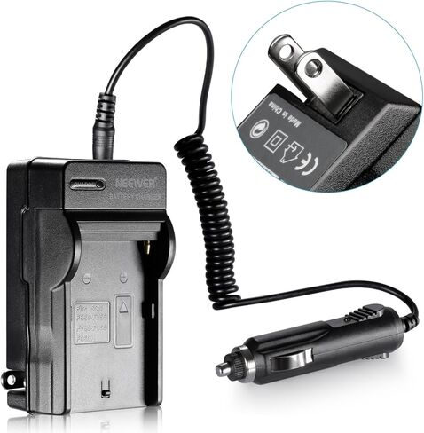 نيوير مجموعة بطارية ليثيوم ايون 2600mAh وشاحن لنيوير CN-160 وCN-216 وCN-126 وCN-304 وسوني هاندي كامز ونانجانج وبولارويد باستخدام بطاريات NP-F550/F570/F530 in Saudi Arabia