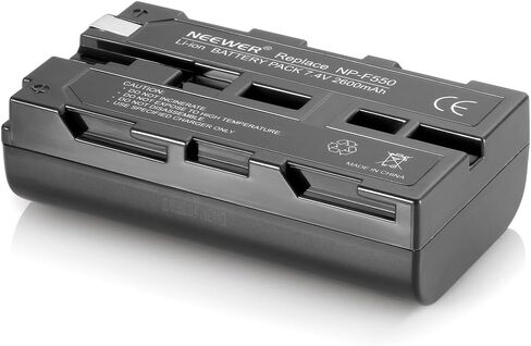 نيوير مجموعة بطارية ليثيوم ايون 2600mAh وشاحن لنيوير CN-160 وCN-216 وCN-126 وCN-304 وسوني هاندي كامز ونانجانج وبولارويد باستخدام بطاريات NP-F550/F570/F530 in Saudi Arabia