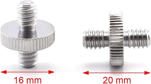 1/4 بوصة - 20 ذكر إلى 1/4 بوصة - 20 ذكر برغي كاميرا ثلاثي مهايئ ، حزمة SDTC Tech 2 حزمة من موصل محول الكاميرا لتركيب سريع الإصدار in Kuwait