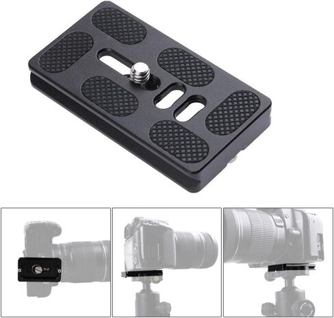 AKOAK 70mm Camera Quick Release Plate Fits Arca-Swiss Standard for Tripod Ball Head,with 1/4" Standard Screw in Saudi Arabia