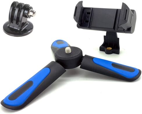 حامل الهاتف الذكي SNAP-II من إكسسوارات بيسكس ومثبت قبضة اليد الصغيرة ومجموعة محول حامل ثلاثي القوائم GOPRO لكاميرا الحركة والهواتف الذكية (يناسب جميع هواتف Hero 8 7 6 i Session Phone 14 13 12 11 PRO MAX Galaxy S20 S21) in Kuwait