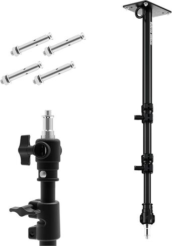 Selens Camera Wall Mount Ring Light Boom Arm, Overhead Light Mounting for Photo Studio Video Ring Light, Strobe Light, Flash, Softbox, Reflector, Max Length 39inch in Saudi Arabia