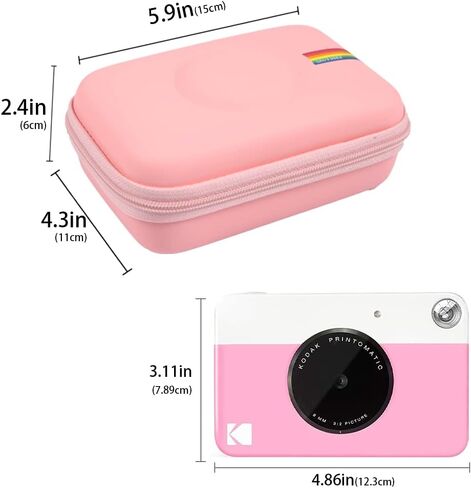 Leayjeen Kids Camera Case Compatible with Kodak Printomatic Digital Instant Print Camera(Case Only) (Pink) in Kuwait