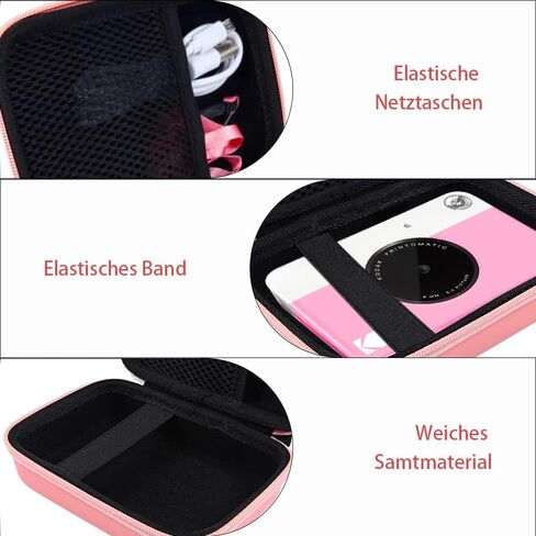 Leayjeen Kids Camera Case Compatible with Kodak Printomatic Digital Instant Print Camera(Case Only) (Pink) in Kuwait