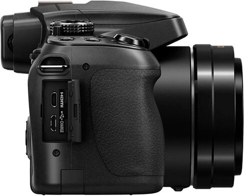 كاميرا باناسونيك لوميكس FZ80 4K الرقمية، كاميرا فيديو 18.1 ميجابيكسل، عدسة تكبير 60X DC Vario 20-1200 مم، قوة O.I.S. التثبيت، شاشة LCD مقاس 3 بوصات تعمل باللمس، وWi-Fi + فيديو سعة 64 جيجابايت - حزمة الملحقات in Saudi Arabia