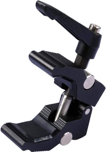 iShoot Improved Versatile All-Metal Crab Clamp Magic Hand Pliers with 1/4" & 3/8" Screw Hole, Used for Photography Camera Tripod Studio Flash Light Stand Boom Round Tube Circular Pipe of DIA-10-40mm in Saudi Arabia