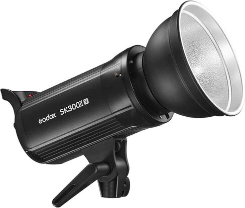 Godox SK300II-V SK300IIV 300Ws Professional Studio Strobe Flash Light,GN58 0.1-1.5S Recycle Time,2.4G X System,Bowens Mount with 10W LED Modeling Lamp for Wedding,Portrait,Fashion,Product Photography in Saudi Arabia