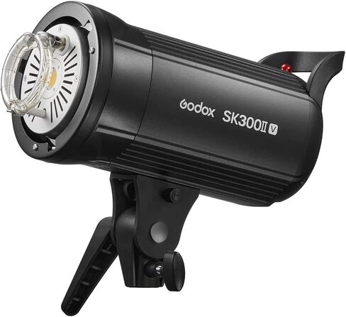 Godox SK300II-V SK300IIV 300Ws Professional Studio Strobe Flash Light,GN58 0.1-1.5S Recycle Time,2.4G X System,Bowens Mount with 10W LED Modeling Lamp for Wedding,Portrait,Fashion,Product Photography in Saudi Arabia