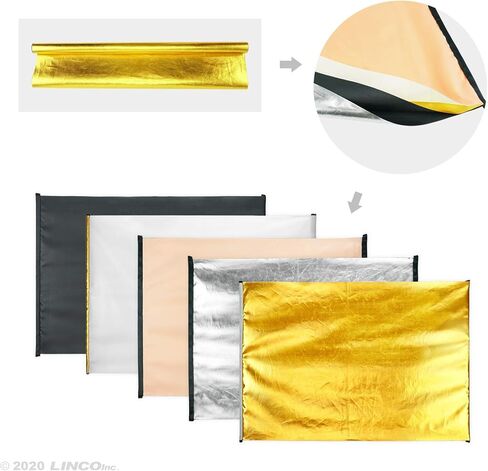 LINCO Lincostore Studio Lighting Photography Photo Boom Arm with Reflector Holder Clamp and 5 in 1 Color 20x28 inch Reflector Panel (not Including The Stand) C001KBRP in Saudi Arabia