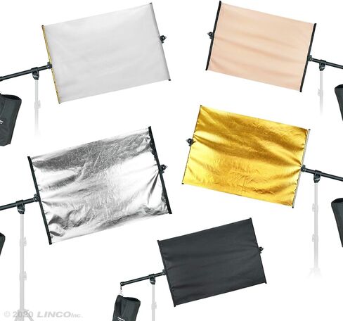 LINCO Lincostore Studio Lighting Photography Photo Boom Arm with Reflector Holder Clamp and 5 in 1 Color 20x28 inch Reflector Panel (not Including The Stand) C001KBRP in Saudi Arabia