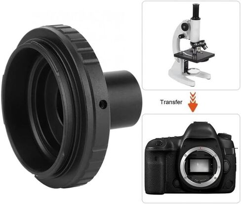 Microscope Accessories Kit Lens Adapter Metal Adapter Ring 23.2mm T Mount Microscope Eyepiece Microscope Slides in Saudi Arabia