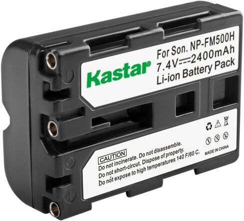 Kastar NP-FM500H Battery (4-Pack) for Sony DSLR-A100 A200 A300 A350 A450 A500 A550 A560 A580 A700 A850 A900 Alpha SLT A57 A58 A65 A65V A77 A77V A77 II A77M2 A99 A99V CLM-V55 Cameras in Kuwait