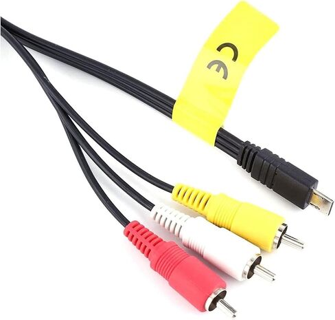 V BESTLIFE 1.55m / 61inch Multi AV Cable Camera Camcorder Connecting Cable for Sony HDR-PJ220/CX230/CX220/PJ240/CX240, Black in Saudi Arabia