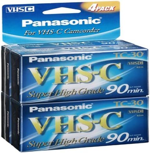 Super High-Grade VHS-c Videocassette 4 Pack in Kuwait