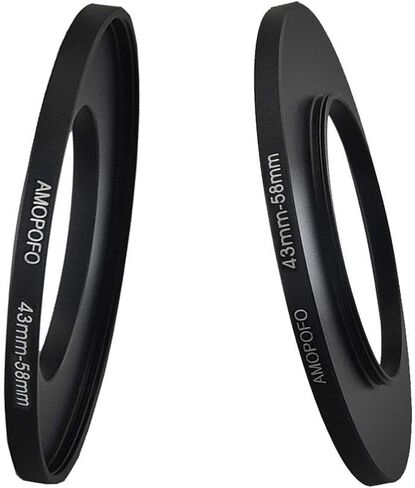 Universal 43 to 58mm /43mm to 58mm Step Up Ring Filter Adapter for UV,ND,CPL,Metal Step Up Ring in Kuwait