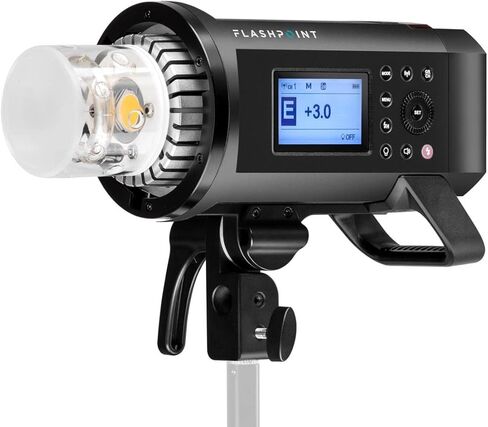 Flashpoint XPLOR 600PRO HSS مصباح أحادي يعمل بالبطارية مع جهاز إرسال R2 Pro MarkII 2.4 جيجا هرتز لكاميرات Canon in Kuwait