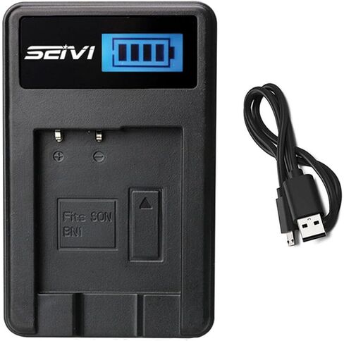 LCD USB Battery Charger for Sony Cyber-Shot DSC-TF1 Digital Camera in Saudi Arabia