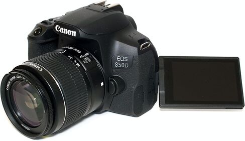 Canon EOS 850D/Rebel T8i Bundle: Includes 18-55mm is STM Lens + EF 75-300mm Lens + 420-800mm Lens + Sturdy Tripod, 64GB Memory Card, Durable Carry Case, and 3-Piece Filter Kit, for Content Creators in Saudi Arabia