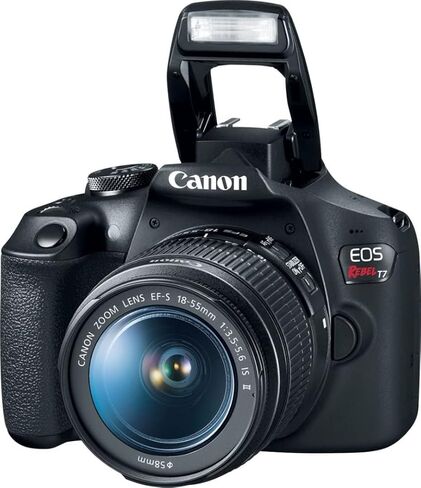 Canon Rebel T7 Bundle: Includes 18-55mm is II Lens & EF 75-300mm Lens, Sturdy Tripod, 64GB Memory Card, Durable Carry Case, and 3-Piece Filter Kit,for Content Creators in Saudi Arabia