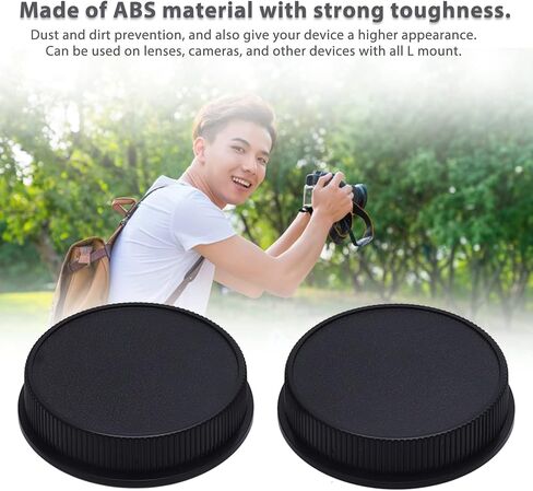 2Pcs Camera Rear Lens Cap, L Mount Camera Rear Lens Cap Accessory for SL T Cameras Premium Protection Perfect Fitting in Saudi Arabia