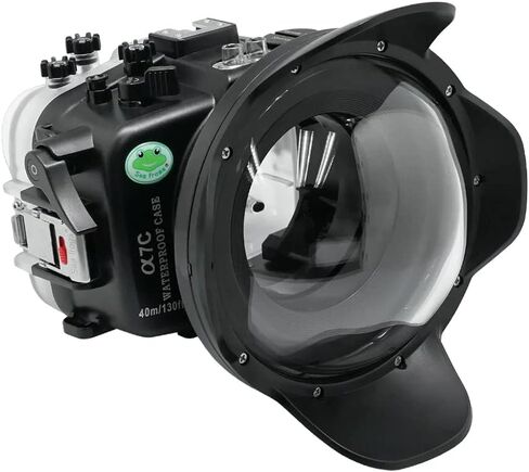 Seafrogs for Sony A7C 40M/130FT Waterproof housing with 6" Dome Port V.1 (FE28-60mm Zoom Gear Included). in Saudi Arabia