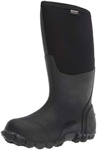 Bogs Men's Classic High-M Waterproof Insulated Rain Boot, Black, 10 D(M) US in Kuwait
