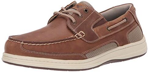 Dockers Men's Beacon Boat Shoe, Dark Tan, 10.5 Wide in Kuwait