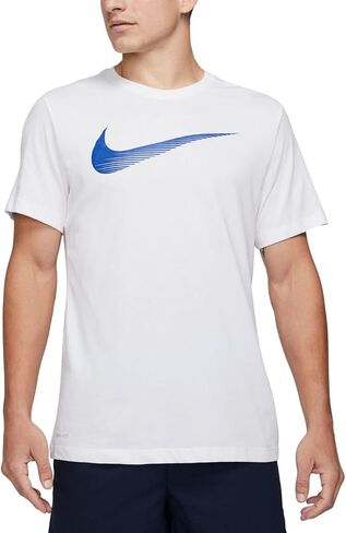 Nike Dri-FIT Men’s Swoosh Training T-Shirt (Large, White) in Saudi Arabia