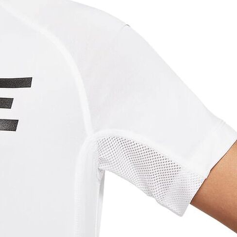 قميص Nike Kids للأولاد بأكمام قصيرة مناسب (للأطفال الكبار) أبيض/أسود in Kuwait