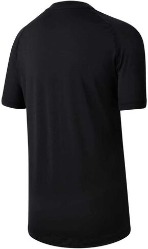 Nike Kids Boy's Pro Short Sleeve Fitted Top (Big Kids) White/Black in Saudi Arabia