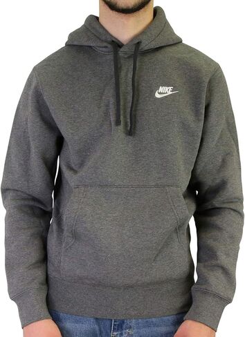NIKE Pull Over Hoodie, Charcoal Heather/Anthracite/White, XX-Large in Kuwait