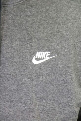 NIKE Pull Over Hoodie, Charcoal Heather/Anthracite/White, XX-Large in Kuwait