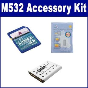 Synergy Digital Camera Accessory Kit, Compatible with Kodak EasyShare M532 Digital Camera - Kit Includes: SDKLIC7006 Battery, KSD2GB Memory Card, ZELCKSG Care & Cleaning in Saudi Arabia