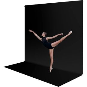 LimoStudio 10 x 10 feet Dark BLACK Photo Backdrop Background Screen, Pure Seamless > 150GSM Highest Density in Market, Premium Grade A Synthetic Fabric for Photoshoot Steaming Family Events, AGG3267