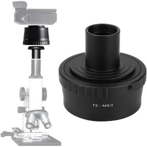 T2-M4/3 Microscope Adapter with M42 Thread, Converter for 23.2mm T Mount Microscope Eyepiece to for Olympus M4/3 Mount Mirrorless Camera in Saudi Arabia