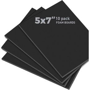 Golden State Art, Pack of 10, 3/16" Thick, 11x14 Black Foam Boards (11x14, Black)