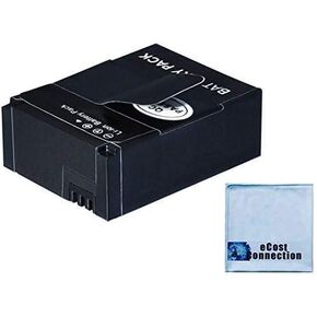 eCostConnection Replacement Battery for GoPro HERO5, HERO6 & HERO7 Black, 1650mAh Rechargeable Li-Ion Battery Compatible with AHDBT-501, Includes Microfiber Cleaning Cloth in Saudi Arabia