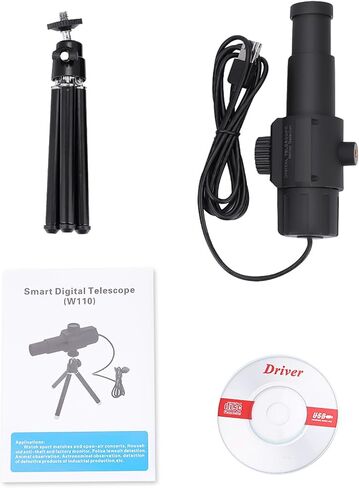 DAUERHAFT W110 تلسكوب رقمي USB ذكي، شاشة كاميرا أحادية تكبير 70X بدقة 2 ميجابكسل، 2 ميجابكسل، لمشاهدة المباريات الرياضية/الحفلات الموسيقية في الهواء الطلق/مراقبة منزلية ضد السرقة وما إلى ذلك in Saudi Arabia