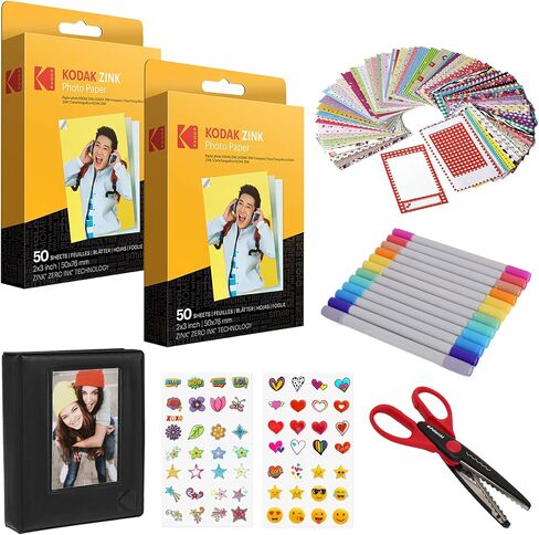 Kodak 2x3ʺ Premium Zink Paper 100 Pack Scrapbook Bundle in Saudi Arabia