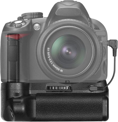 Neewer Professional Vertical Battery Grip Replacement for Nikon D3100/D3200/D3300/D5300 SLR Digital Camera, Works with 1 or 2 Pieces EN-EL14 Batteries in Saudi Arabia