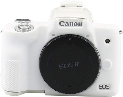 Easy Hood Camera Case for Canon EOS M50/M50 Mark II Digital Camera Black | Soft Silicone Case Cover, Anti-Scratch, Dustproof, Shockproof, Slim Fit, Lightweight, Easy to Install & Clean in Kuwait