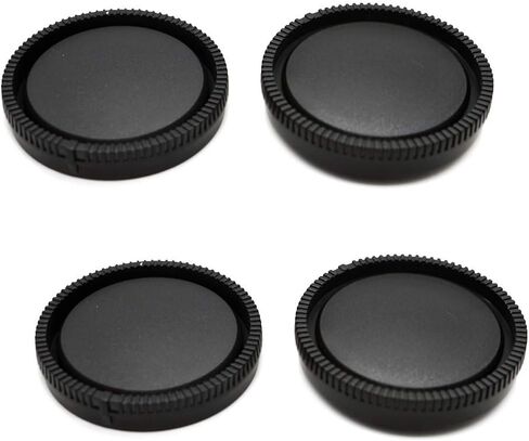 Camera Body Cap + Rear Lens Cap Cover Compatible for Sony E-Mount fit A7IV A7RIV A7RIII A7RII A7III A7II A7 A7C A7S A6600 A6500 A6400 A6300 Camera (2 Pack) in Saudi Arabia