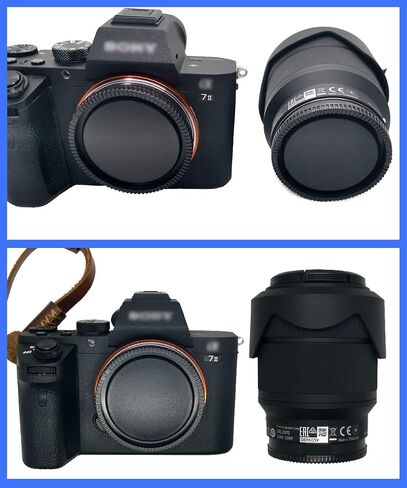Camera Body Cap + Rear Lens Cap Cover Compatible for Sony E-Mount fit A7IV A7RIV A7RIII A7RII A7III A7II A7 A7C A7S A6600 A6500 A6400 A6300 Camera (2 Pack) in Saudi Arabia