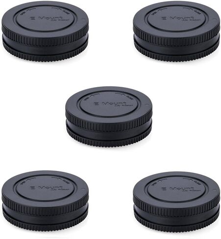 JJC E-Mount Body & Rear Lens Cap Cover for Sony, Replaces ALC-B1EM, 2-Pack | Compatible with Sony A1 II A7C II A7R VI V IV A7 V IV III A7S III A9III A6600 A6500 A6400 A6300 A6100 ZV-1 ZV-E10 in Saudi Arabia