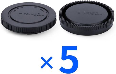 JJC E-Mount Body & Rear Lens Cap Cover for Sony, Replaces ALC-B1EM, 2-Pack | Compatible with Sony A1 II A7C II A7R VI V IV A7 V IV III A7S III A9III A6600 A6500 A6400 A6300 A6100 ZV-1 ZV-E10 in Saudi Arabia