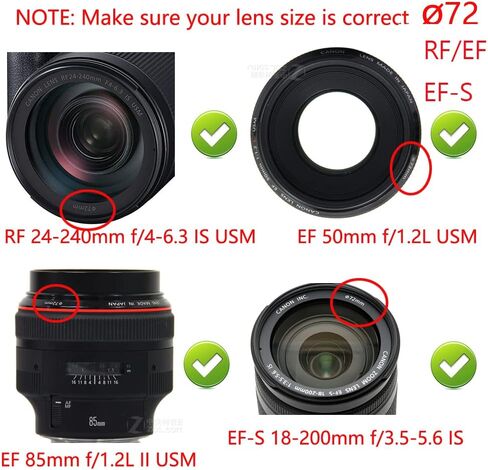 72mm-77mm Filter Step-Up Ring, 72mm Lens to 77mm Filter, WH1916 Camera Lens Step Up Ring (2 Pack) in Saudi Arabia