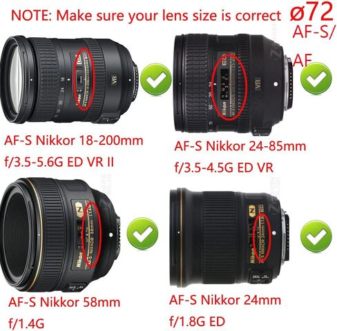 72mm-77mm Filter Step-Up Ring, 72mm Lens to 77mm Filter, WH1916 Camera Lens Step Up Ring (2 Pack) in Saudi Arabia